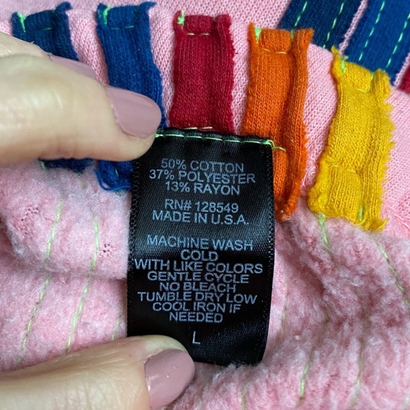 Aviator Nation Pink Five Stripe Sweatpants - Picture 9 of 9